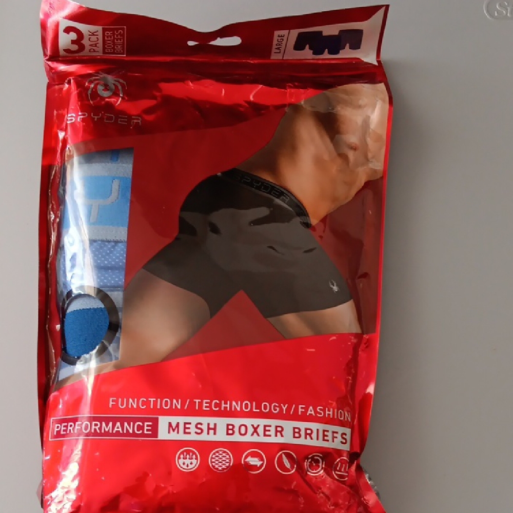 Spyder Black Boxer Briefs Premium Comfort